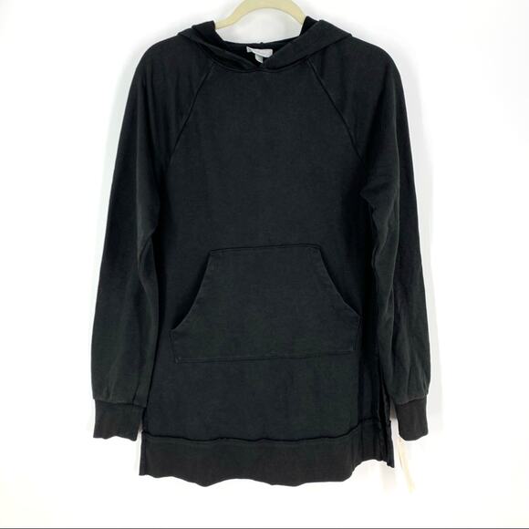 Colsie Hooded Sweatshirt XS Black Kangaroo Pocket NWT - Picture 10 of 10